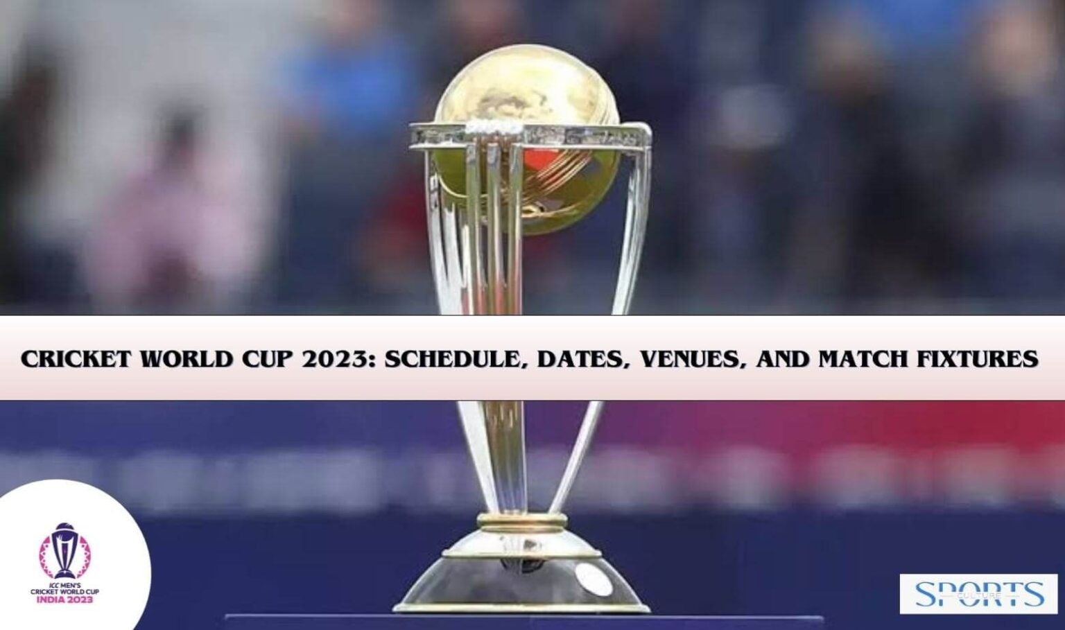 Cricket World Cup 2023 India: Schedule, Venue, And Fixtures